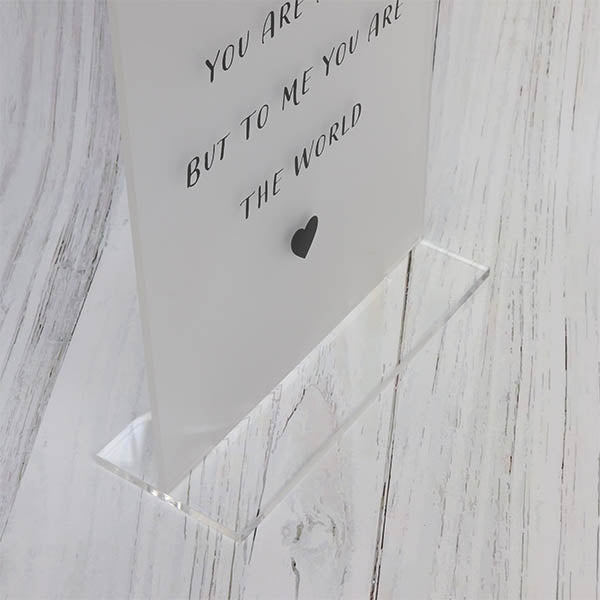 ‘To Me You Are The World’ Keepsake Sign for Mum