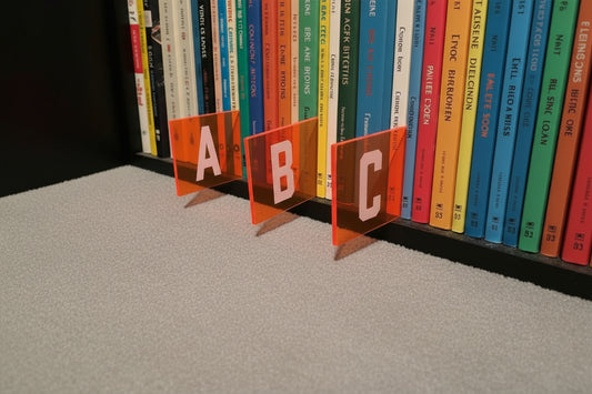 Acrylic Vinyl Record Dividers – Set of 26 (A-Z)