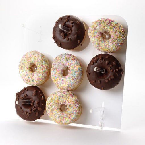9 Space Small Acrylic Doughnut Display Board