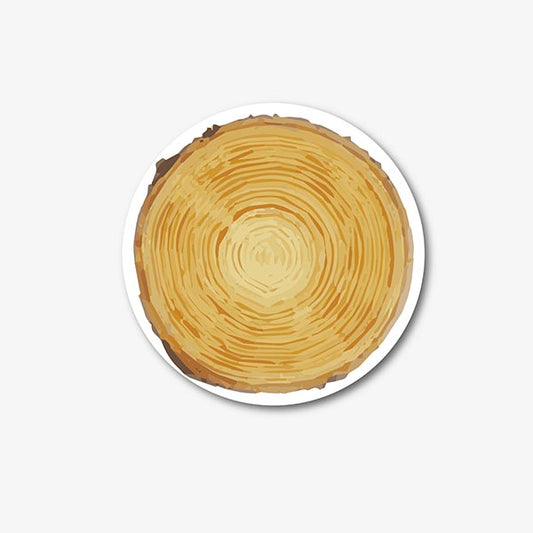 Round Wood Effect Coaster