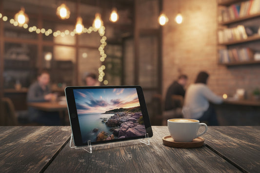 Clear Acrylic iPad Stand