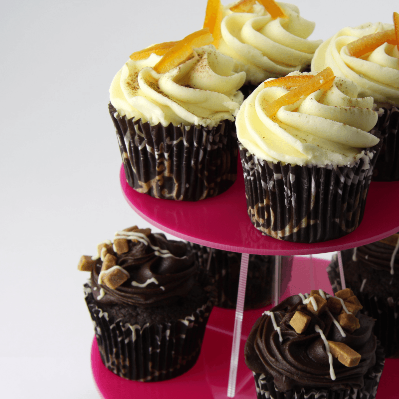 Small Round Tiered Acrylic Cupcake Stand