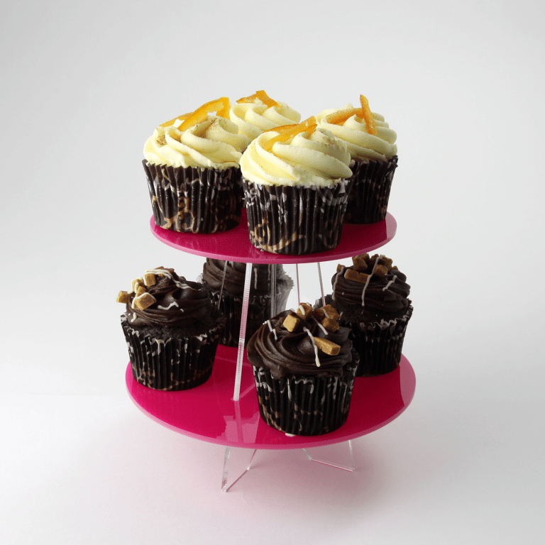 Small Round Tiered Acrylic Cupcake Stand