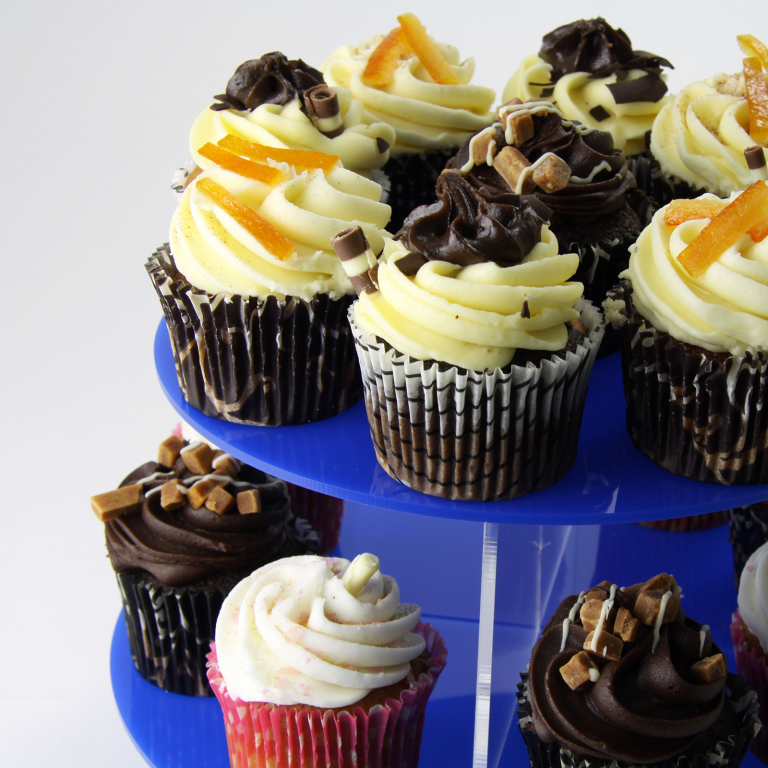 Large Round Tiered Acrylic Cupcake Stand