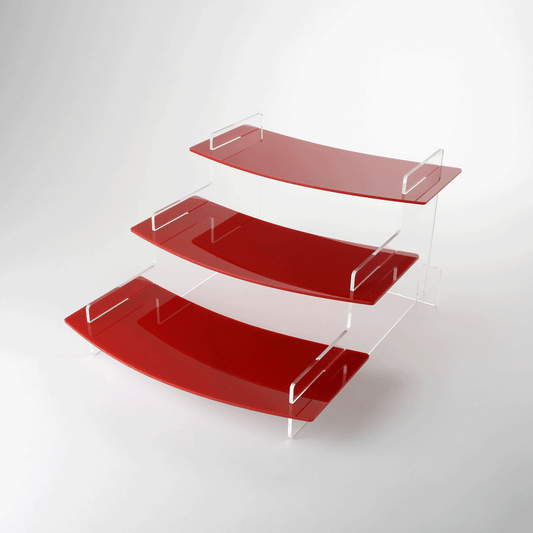 295mm Regular Curved Tiered Display Stand