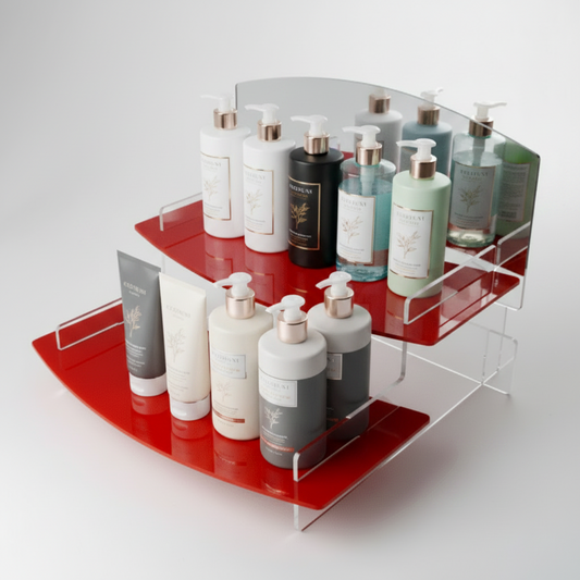 395mm Regular Curved Tiered Display Stand
