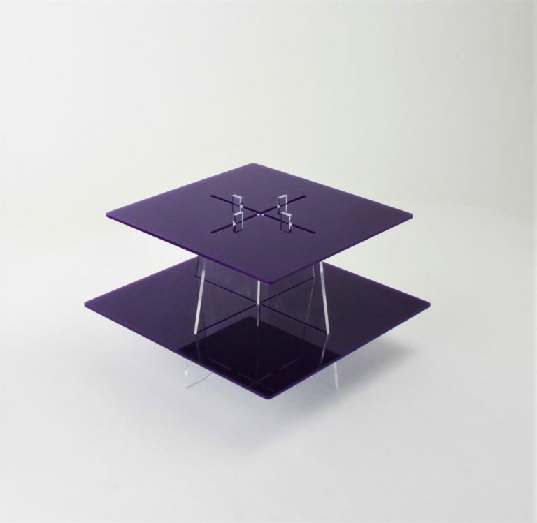 Large Square Tiered Acrylic Cupcake Stand