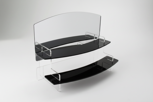 295mm Slimline Curved Tiered Display Stand