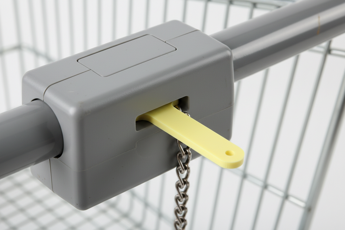 Acrylic Shopping Trolley Release Key Rings