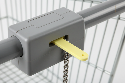 Acrylic Shopping Trolley Release Key Rings