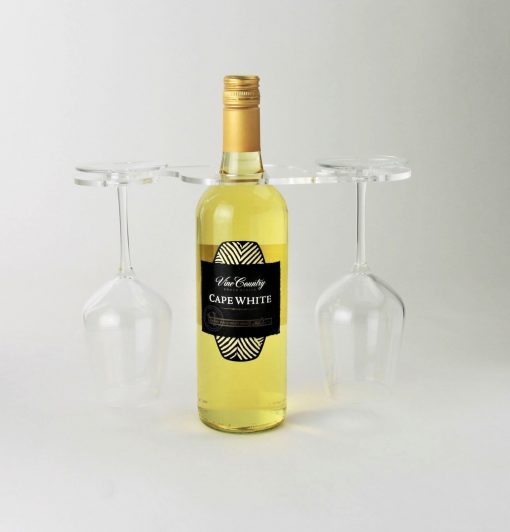 Wine Glass Bottle Butler - 2 Glasses