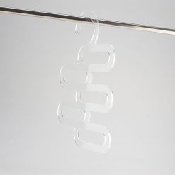 Clear acrylic belt hanger empty