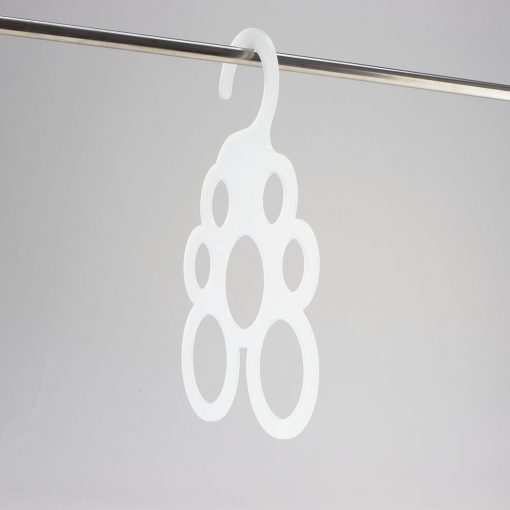 Frosted acrylic scarf hanger empty