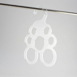 Clear acrylic scarf hanger