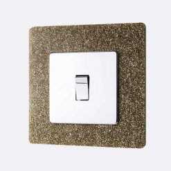 Light Switch / Socket Surround - Gold Glitter Surround