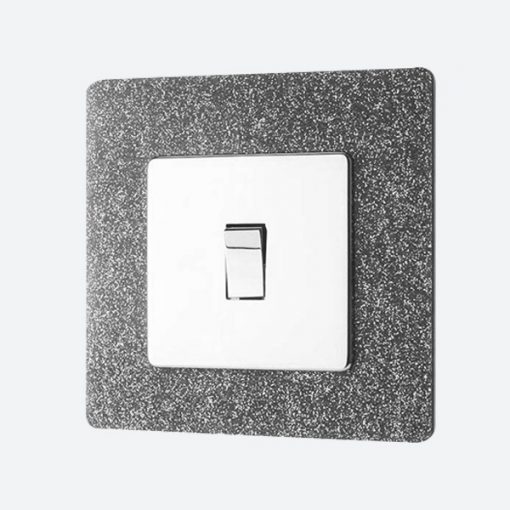 Light Switch / Socket Surround - Grey Glitter Surround