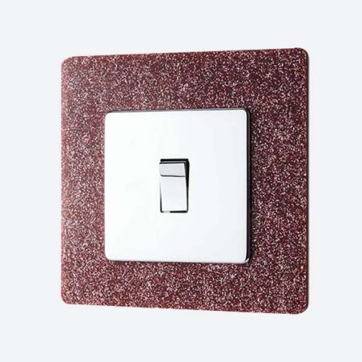 Light Switch / Socket Surround - Pink Glitter Light Switch Surround