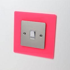Light Switch / Socket Surround - Single Flamenco Pink Surround