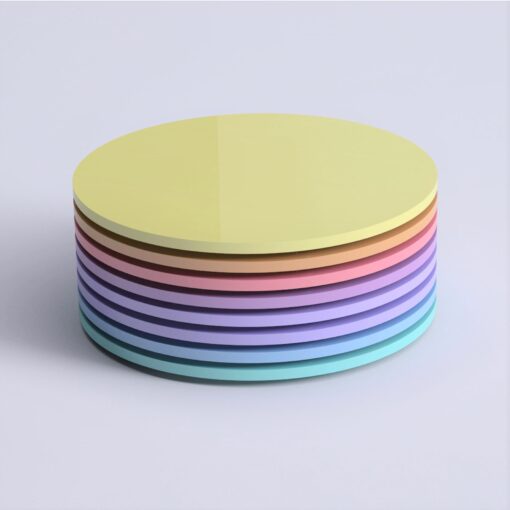 Sweet Pastel Acrylic Coasters - Round