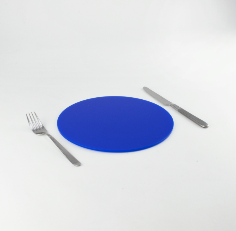 Round Acrylic Placemats - Royal Blue