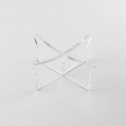 Clear Acrylic Football Stand no ball