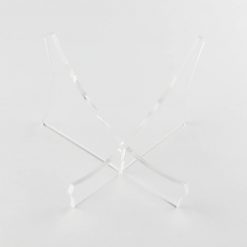 Clear Acrylic Rugby Ball stand, no ball