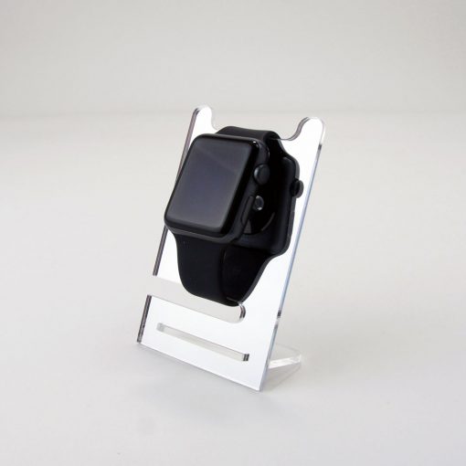Single Watch Display Stand Mirrored Acrylic
