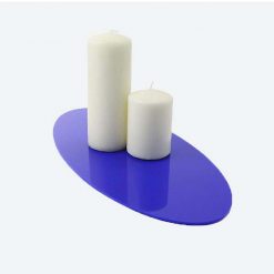 Small Oval Table Runner with candles