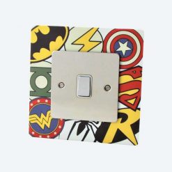 Superhero Large Logos Light Switch / Socket Surround