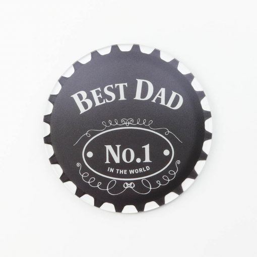Best Dad Whiskey Style Printed Coaster