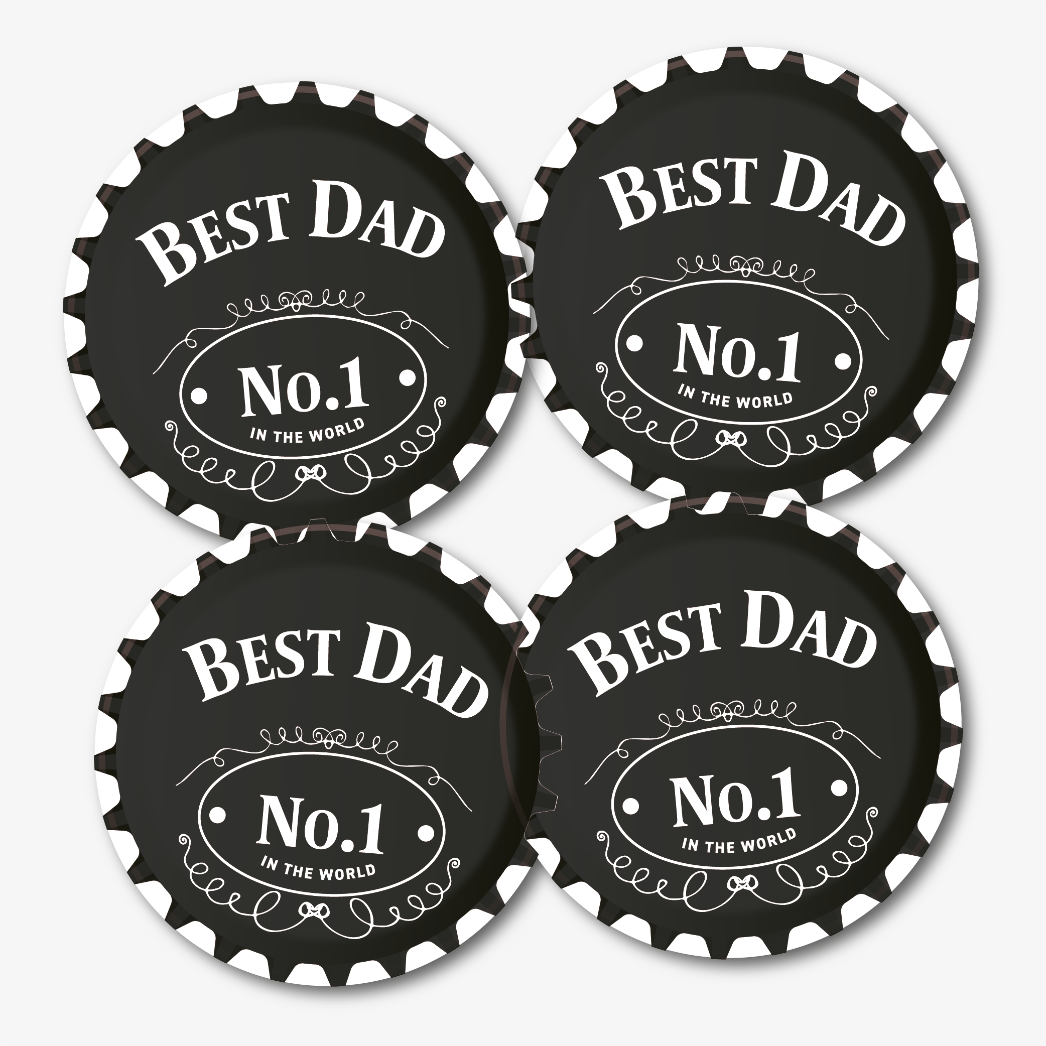 Download Jack Daniels Best Dad Printed Coaster | Bobo & Bob Coaster