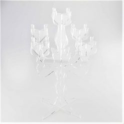 Small Clear Candelabra