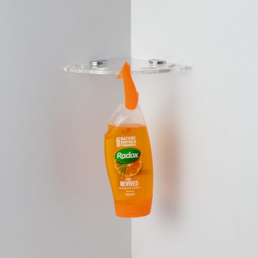 Bathroom Corner Acrylic Shelf Hanging Shower Gel