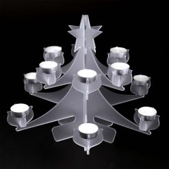 Christmas Tree Tealight Holder in Frosted Acrylic