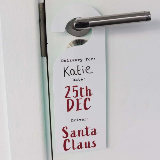 Christmas Delivery Printed Acrylic Christmas Door Hanger
