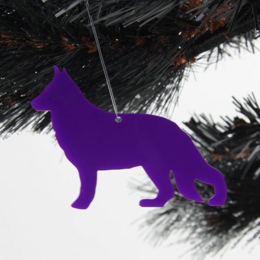 Acrylic German Shepherd Dog Christmas Tree Decorations