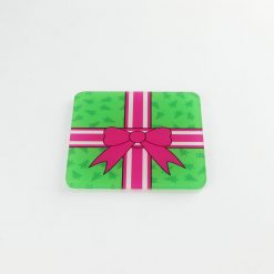 Green Present Coaster
