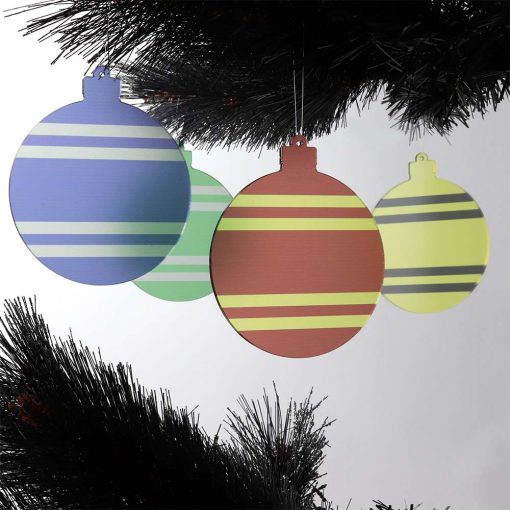Harry Potter Themed Acrylic Christmas Baubles Set on Tree