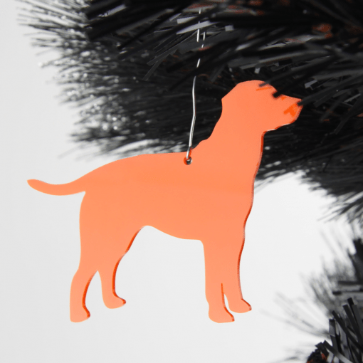 Acrylic Labrador Dog Christmas Tree Decorations