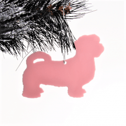 Acrylic Shih Tzu Dog Christmas Tree Decorations