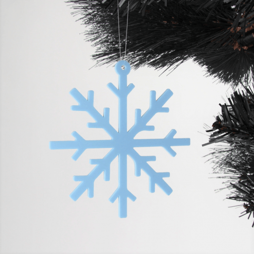 Acrylic Simple Snowflake Christmas Tree Decorations