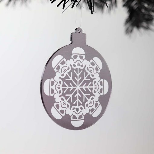 Stormtrooper Acrylic Christmas Bauble on Tree