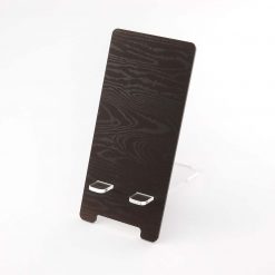 Printed Acrylic Dark Wood Effect Mobile Phone Stand