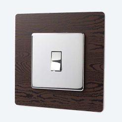 Dark Wood Light Switch / Socket Surround