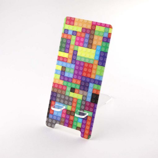 Printed Acrylic Lego Brick Design Mobile Phone Stand
