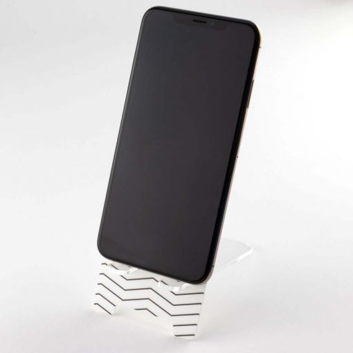 Zig Zag Design Mobile Phone Stand With Phone