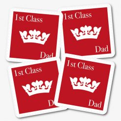1st Class Dad Stamp Coasters