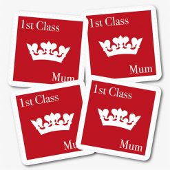 1st Class Mum Stamp Coasters