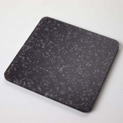 Black Granite Coasters On Angle