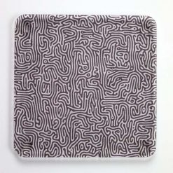 Black Swirl Pattern Coasters